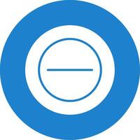 Minus Multi Color Circle Icon vector
