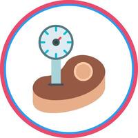 Thermometer Flat Circle Icon vector