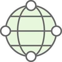 Internet Fillay Icon Design vector