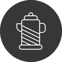 Kettle Line Inverted Icon Design vector