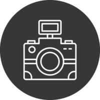 Photography Line Inverted Icon Design vector