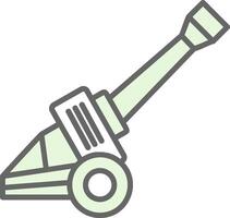 Artillery Fillay Icon Design vector