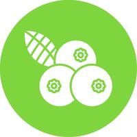 Blueberries Multi Color Circle Icon vector