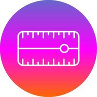 Dial Line Gradient Circle Icon vector