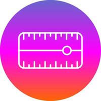 Dial Line Gradient Circle Icon vector