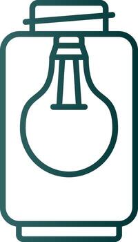 Lamp Line Gradient Icon vector