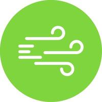 Windy Multi Color Circle Icon vector