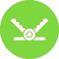 Trap Multi Color Circle Icon vector