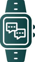 Messages Glyph Gradient Icon vector
