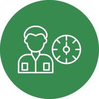 Working Hours Multi Color Circle Icon vector
