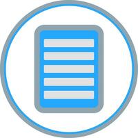 Note Flat Circle Icon vector