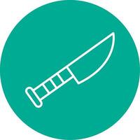 Knife Multi Color Circle Icon vector