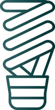 Light Bulb Line Gradient Icon vector
