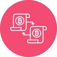 Disturbuted Ledger Multi Color Circle Icon vector