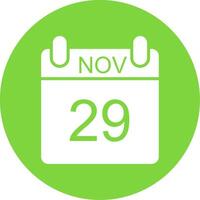 November Multi Color Circle Icon vector