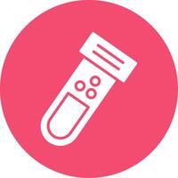 Test Tube Multi Color Circle Icon vector