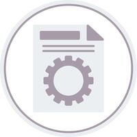 File Management Flat Circle Icon vector