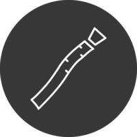 Miswak Line Inverted Icon Design vector