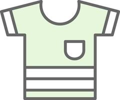 camisa relleno icono diseño vector