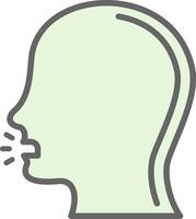 Talk Fillay Icon Design vector
