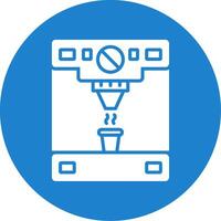 Coffee Machine Multi Color Circle Icon vector