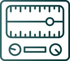 Dial Line Gradient Icon vector