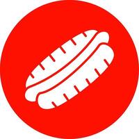 Hot Dog Multi Color Circle Icon vector