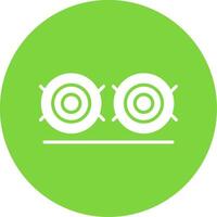 Hay Bale Multi Color Circle Icon vector