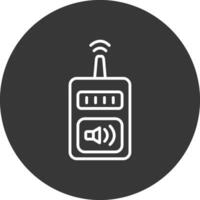 Device Line Inverted Icon Design vector