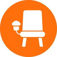 Cinema Seat Multi Color Circle Icon vector