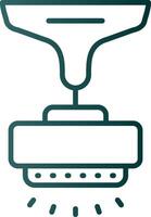 Lamp Line Gradient Icon vector