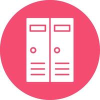 Lockers Multi Color Circle Icon vector