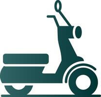 Scooter Glyph Gradient Icon vector