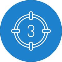 Countdown Multi Color Circle Icon vector