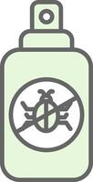 Insect Repellent Fillay Icon Design vector