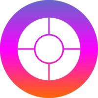 Color Wheel Glyph Gradient Circle Icon Design vector