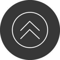 Chevron Line Inverted Icon Design vector