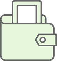 Digital Wallet Fillay Icon Design vector