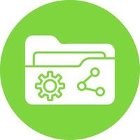 Share Multi Color Circle Icon vector