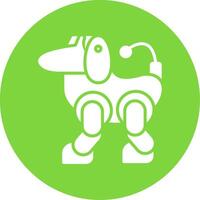 Robot Multi Color Circle Icon vector