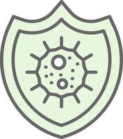 Bacteria Fillay Icon Design vector