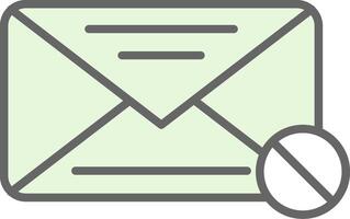 Spam Fillay Icon Design vector