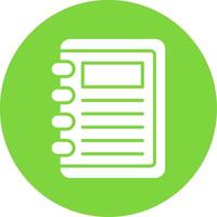 Take Note Multi Color Circle Icon vector