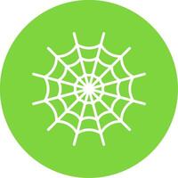 Spider Web Multi Color Circle Icon vector