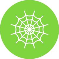 Spider Web Multi Color Circle Icon vector