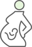 Pregnency Fillay Icon Design vector