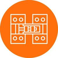 Hinge Multi Color Circle Icon vector