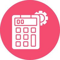 Calculator Multi Color Circle Icon vector