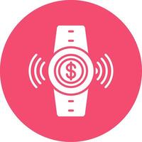 Contactless Multi Color Circle Icon vector