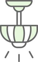 Lamp Fillay Icon Design vector